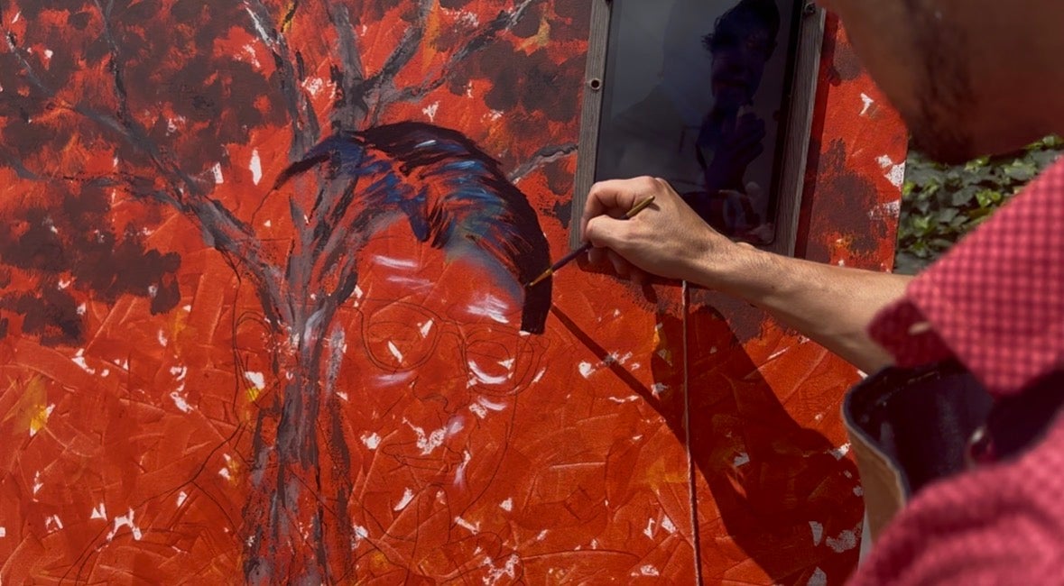 Miguel Uribe: Artista dedica emotiva obra