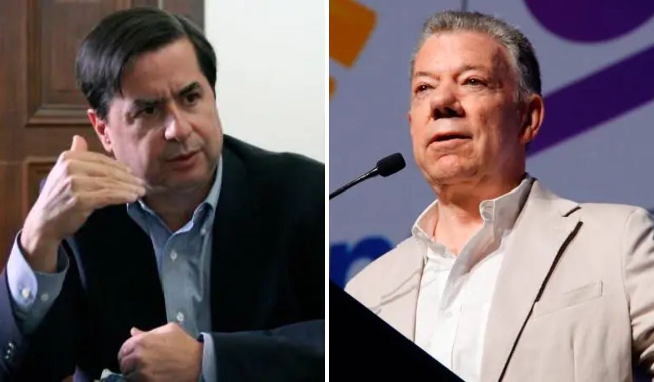 Juan Fernando Cristo y Juan Manuel Santos