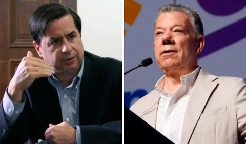 Juan Fernando Cristo y Juan Manuel Santos