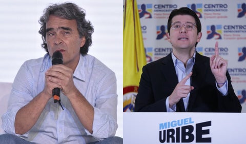Sergio Fajardo y Miguel Uribe