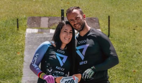 Mariana Pajón y Vincent Pelluard