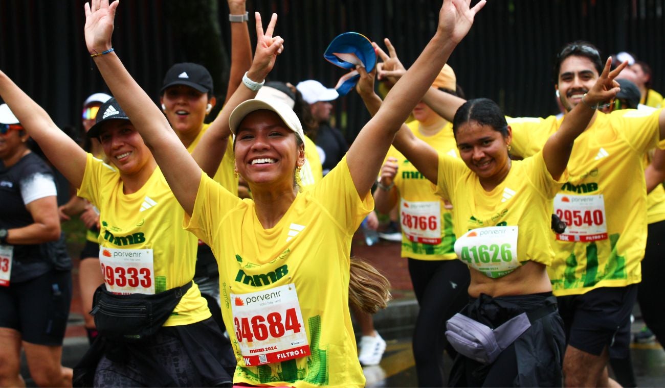 Corredores en la Media Maratón de Bogotá