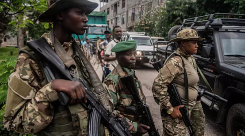 Miembros del movimiento M23, milicia rebelde en la República Democrática del Congo