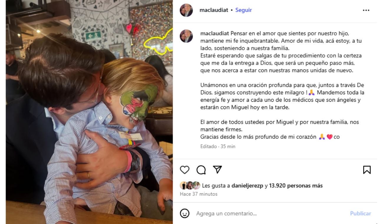 El MENSAJE de FERNANDO HAKIM, que operó a MIGUEL URIBE