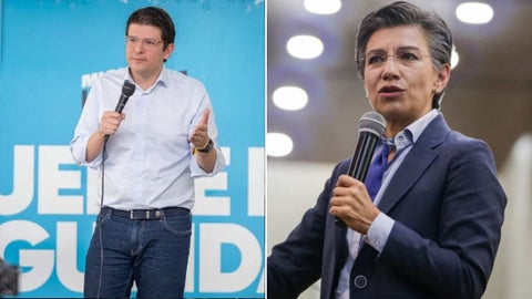 Miguel Uribe y Claudia López