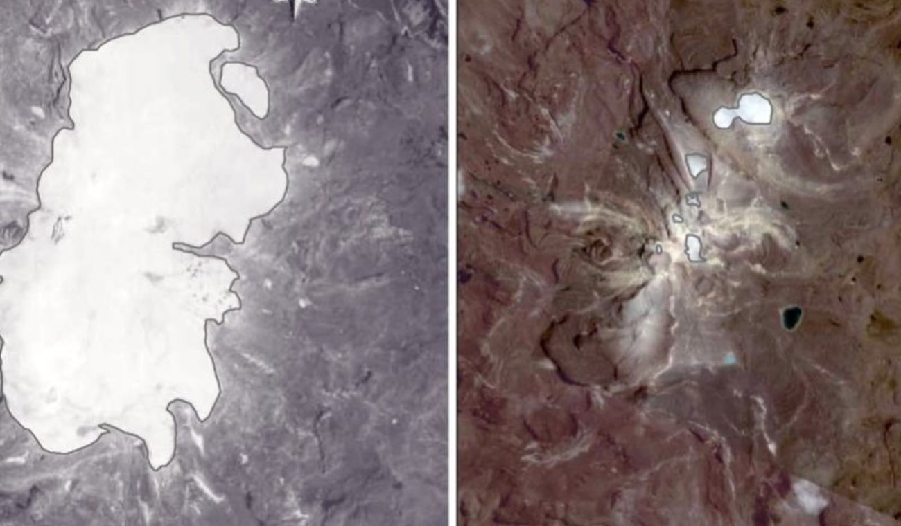 Nevado derritiéndose