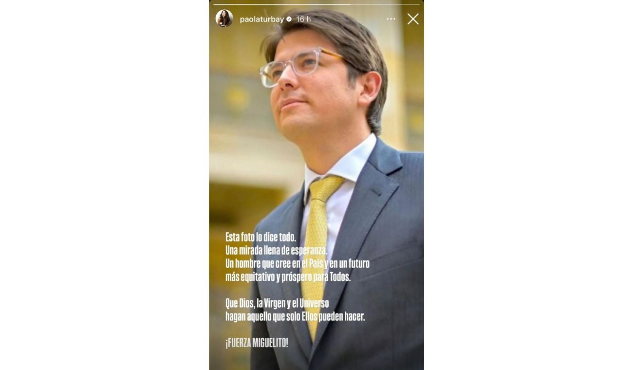 El mensaje de Paola TURBAY a su primo MIGUEL URIBE