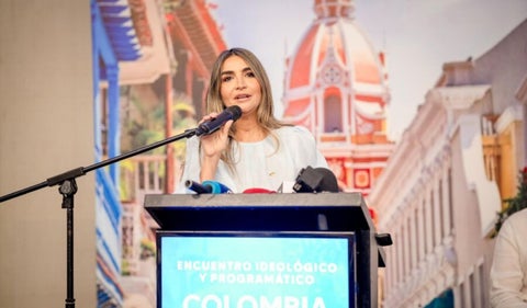 La senadora Nadia Blel, presidenta del Partido Conservador