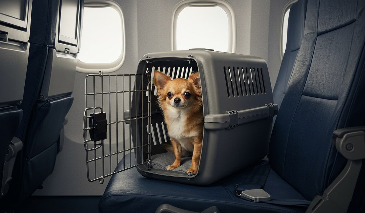Peso máximo de una mascota en un avión