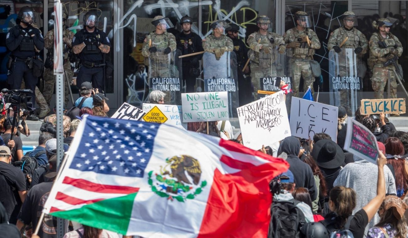 Protestas en Los Ángeles por captura de indocumentados