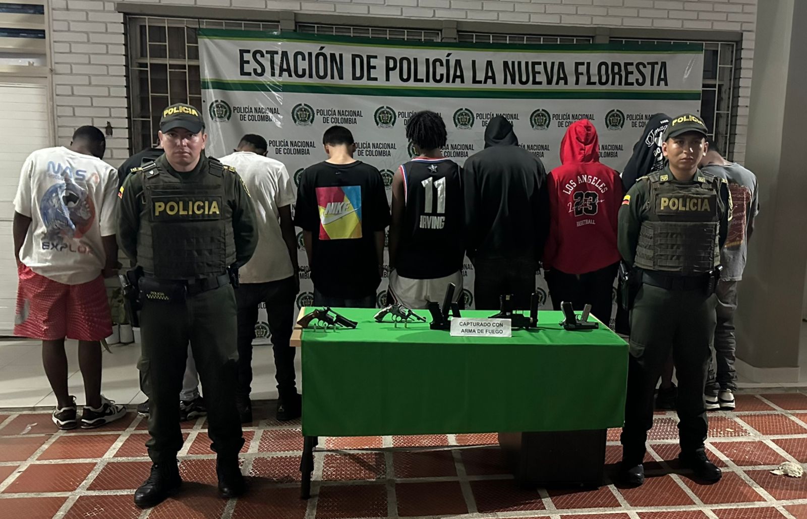 La seccional de investigación se encuentra en un trabajo conjunto con la Fiscalía, adelantando los actos de investigación e identificación de los capturados.