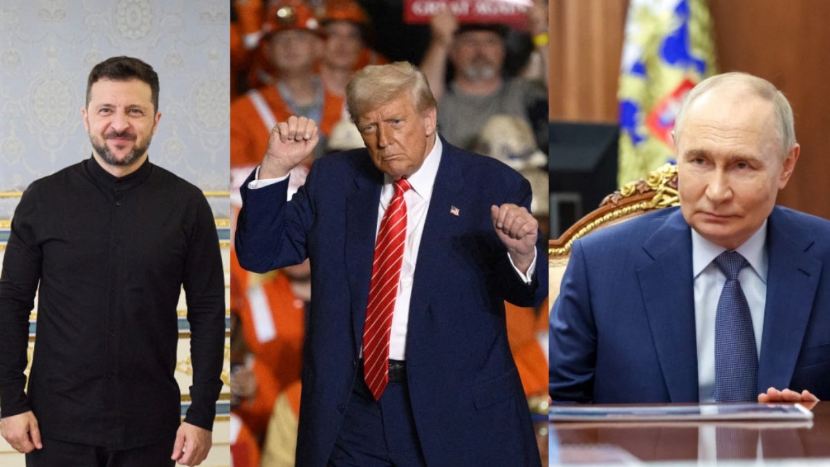 Zelenski, Trump y Putin