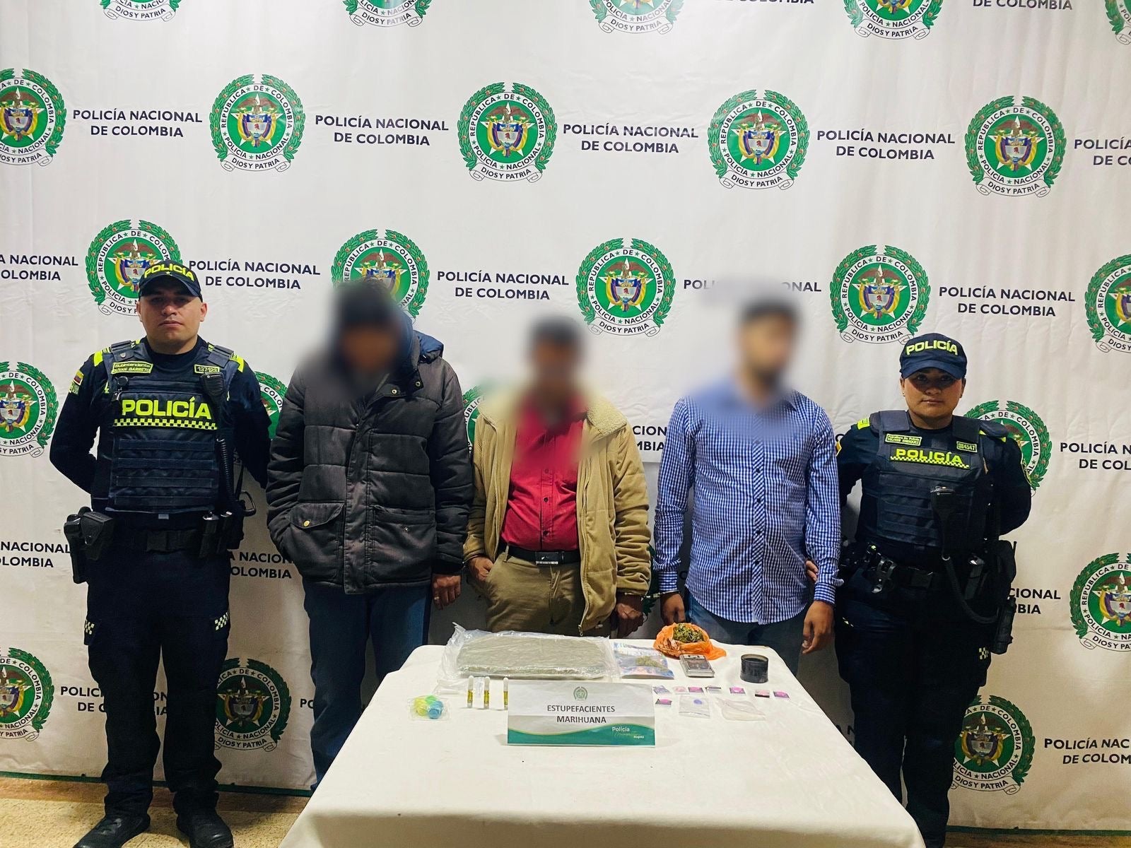 Personas capturas en Bogotá