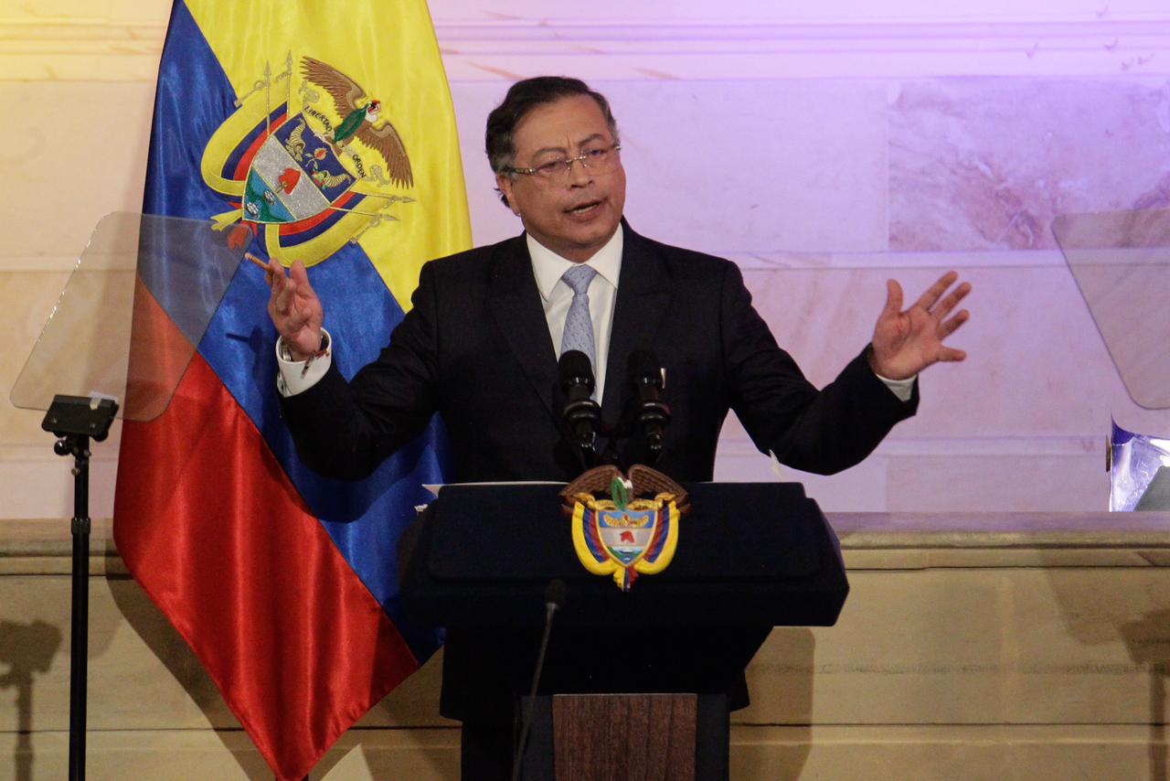 Presidente Gustavo Petro en la instalación del Congreso.