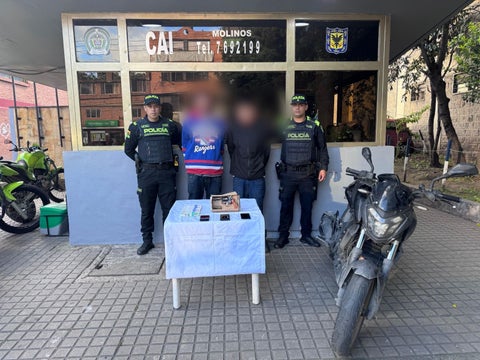 Captura de personas en Bogotá