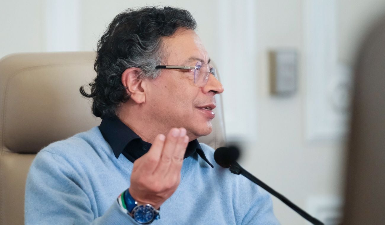 Presidente Gustavo Petro en el consejo de ministros.