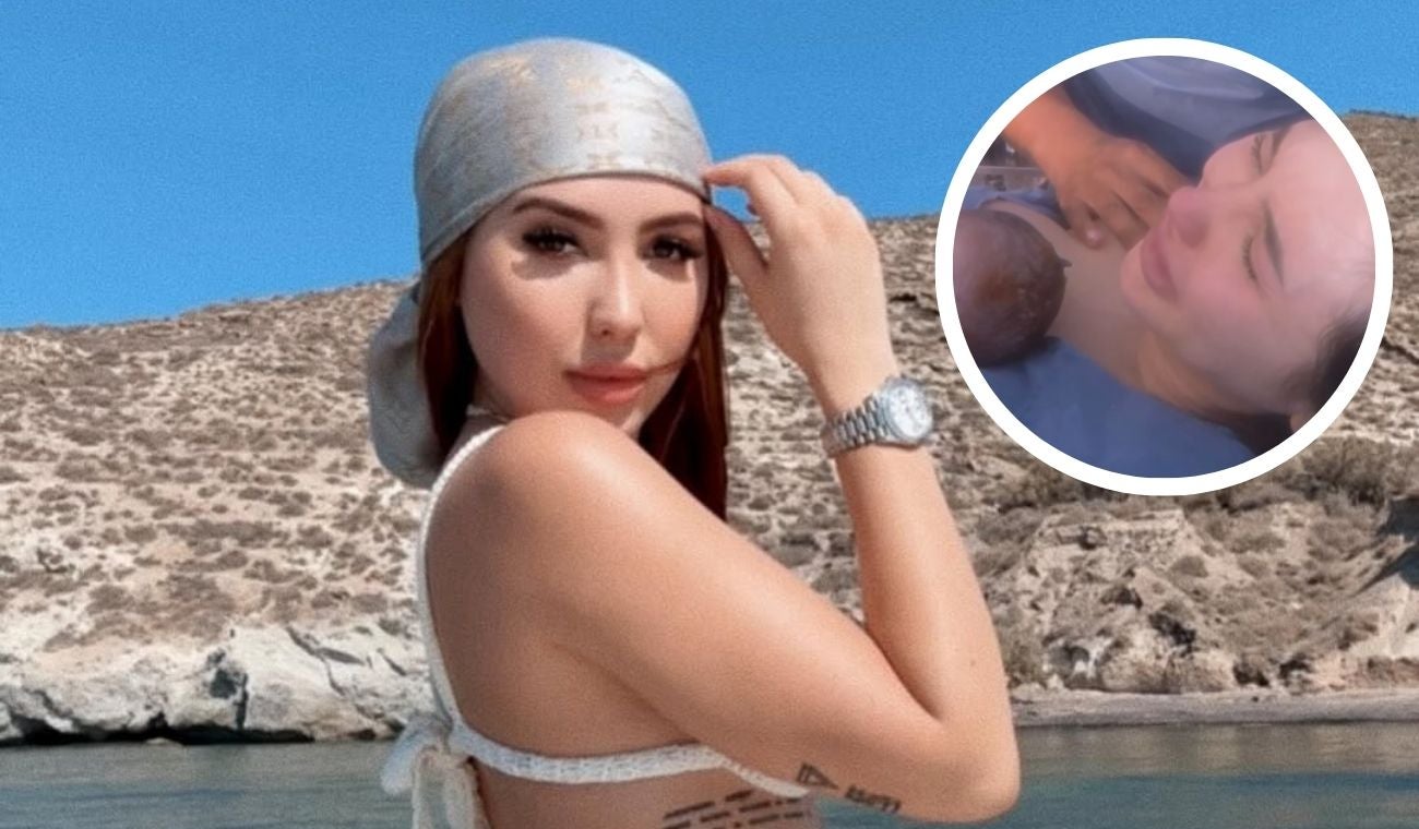 Entre lágrimas, Aída Victoria Merlano grabó el nacimiento de su bebé