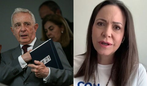 Álvaro Uribe y María Corina Machado