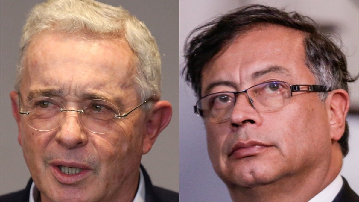 Álvaro Uribe y Gustavo Petro