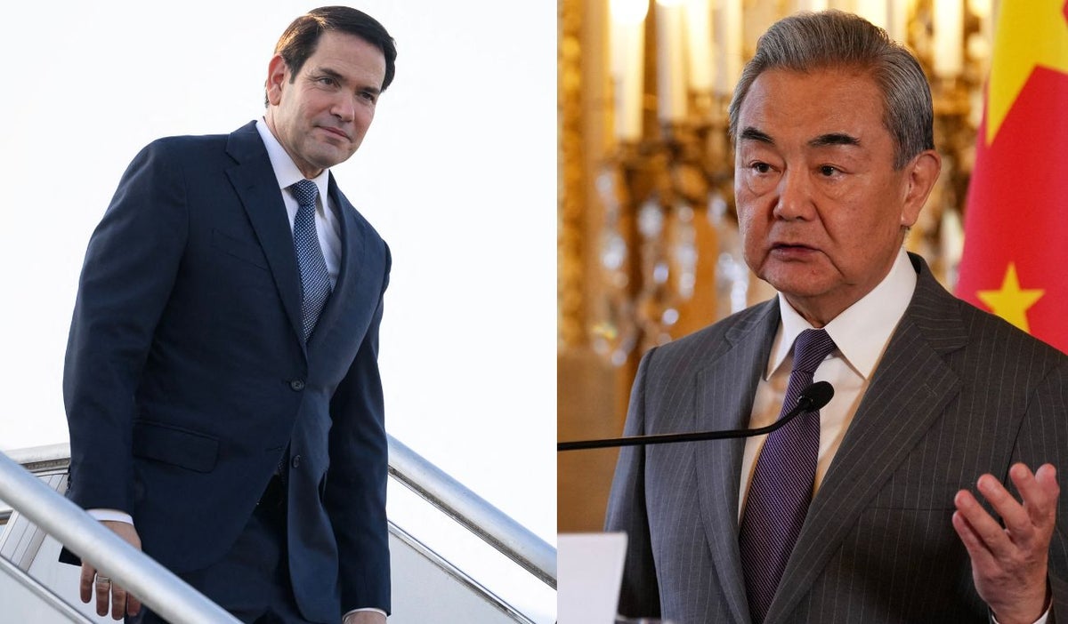 Wang Yi y Marco Rubio