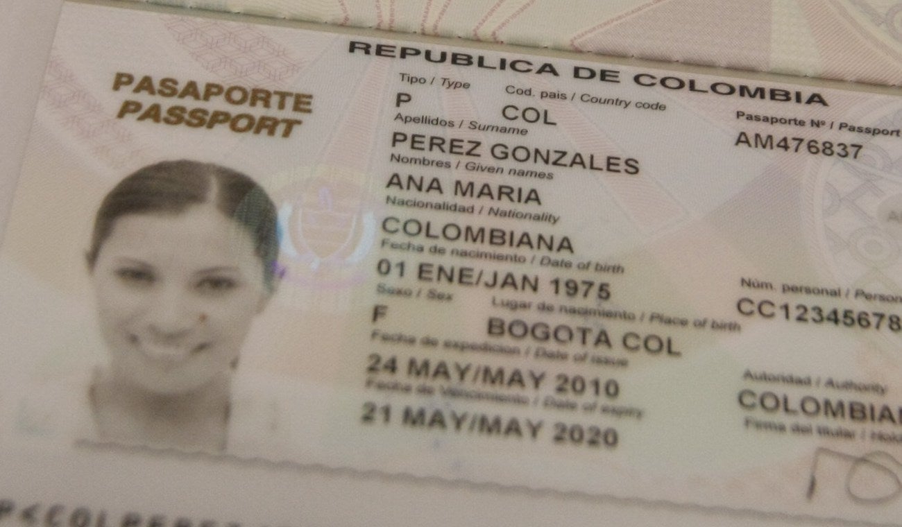 Colombia trámite pasaportes