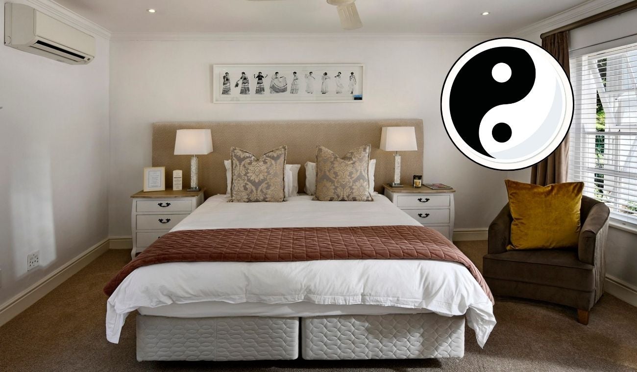 Consejos de Feng Shui para ubicar la cama en el dormitorio y mejorar el flujo energético. Evita posiciones negativas y mantén el espacio libre de objetos innecesarios.