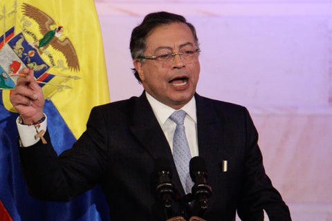 Presidente Gustavo Petro en la instalación del Congreso.