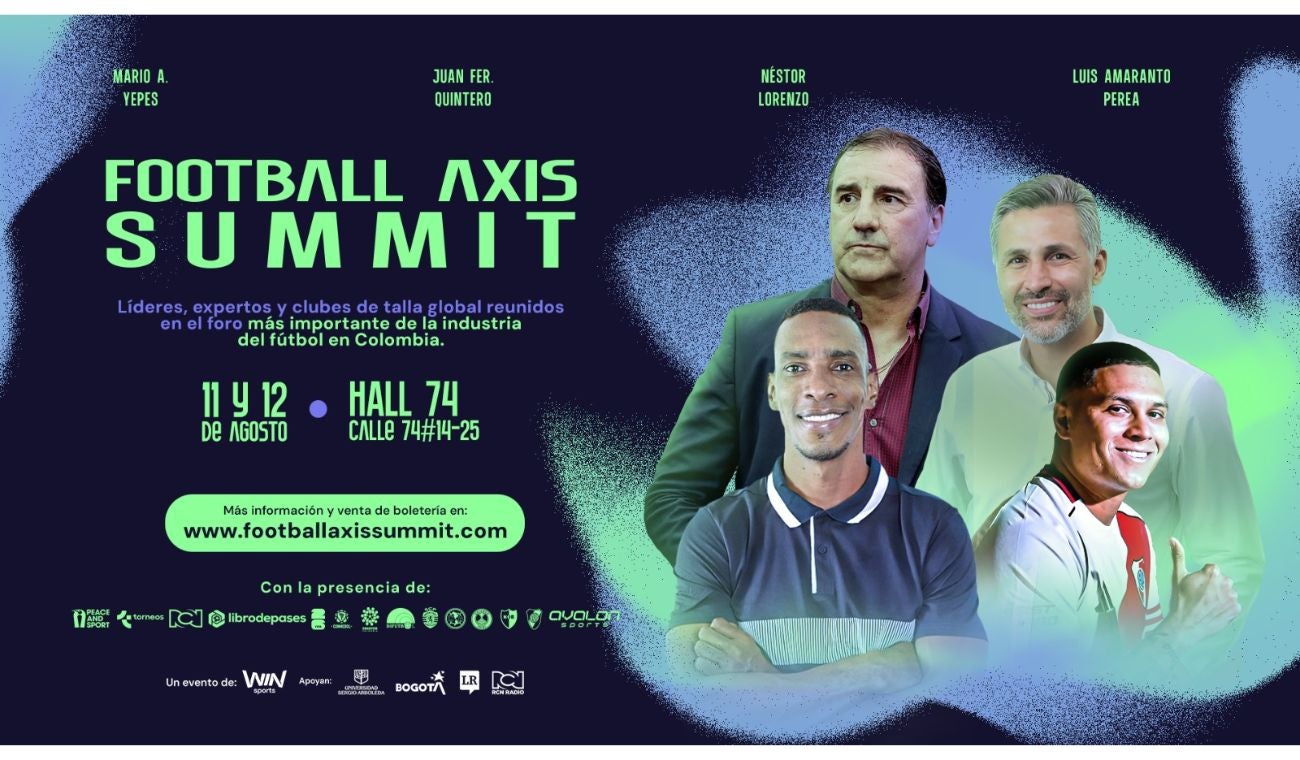 Grandes figuras del fútbol mundial llegan a Colombia con el Football Axis Summit
