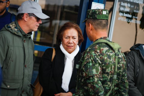 La ministra de Relaciones Exteriores encargada, Rosa Yolanda Villavicencio esta en