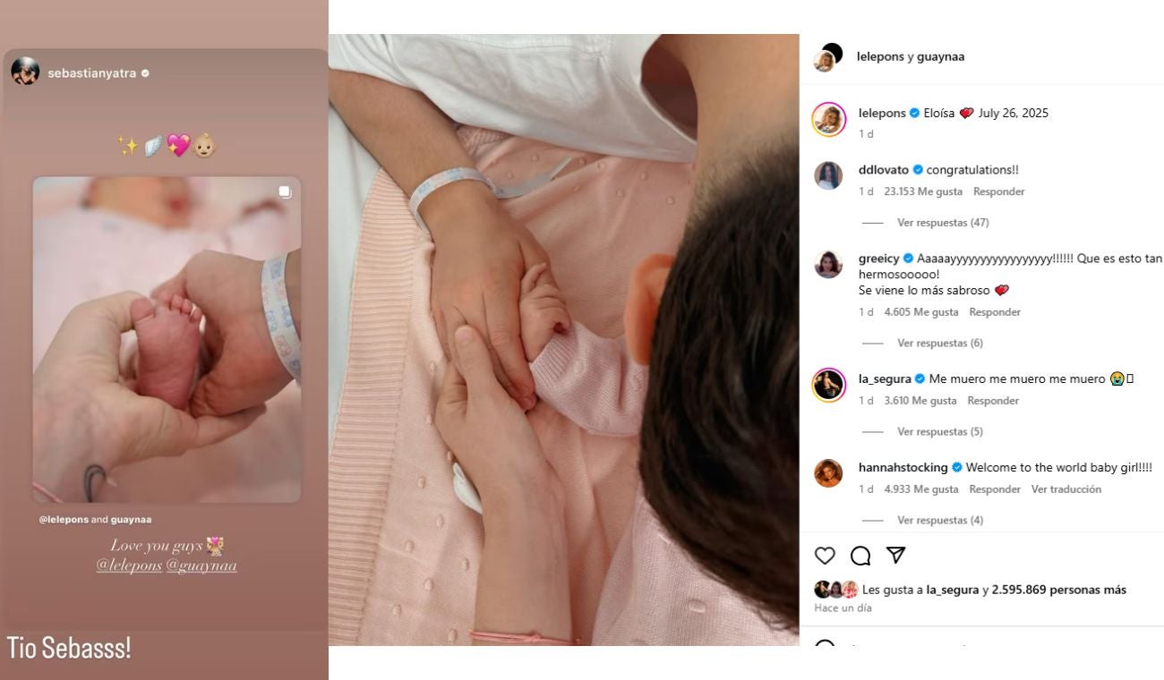 LELE PONS: famosos celebran el NACIMIENTO de su BEBÉ