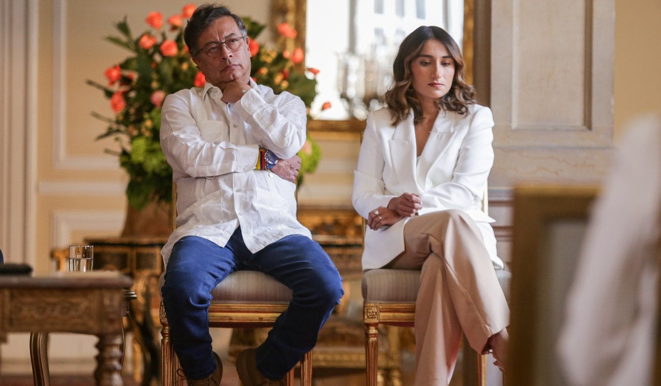 Laura Sarabia y Gustavo Petro