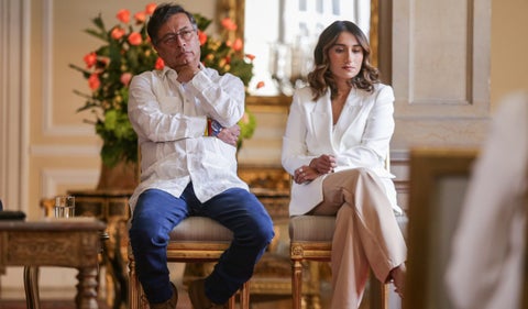 Laura Sarabia y Gustavo Petro