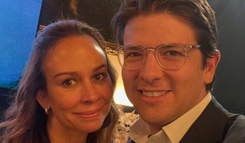 Miguel Uribe Turbay y su esposa, María Claudia Tarazona