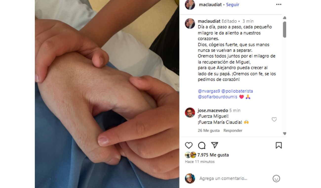 Esposa de Miguel Uribe envía emotivo mensaje de fe