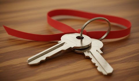 Por qué hay que poner una cinta roja en las llaves, según el feng shui
