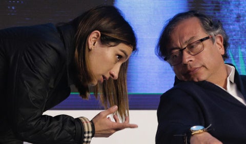 Laura Sarabia y Gustavo Petro