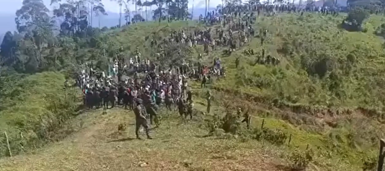 Más de 70 soldados sufrieron una asonada en zona rural de Jamundí