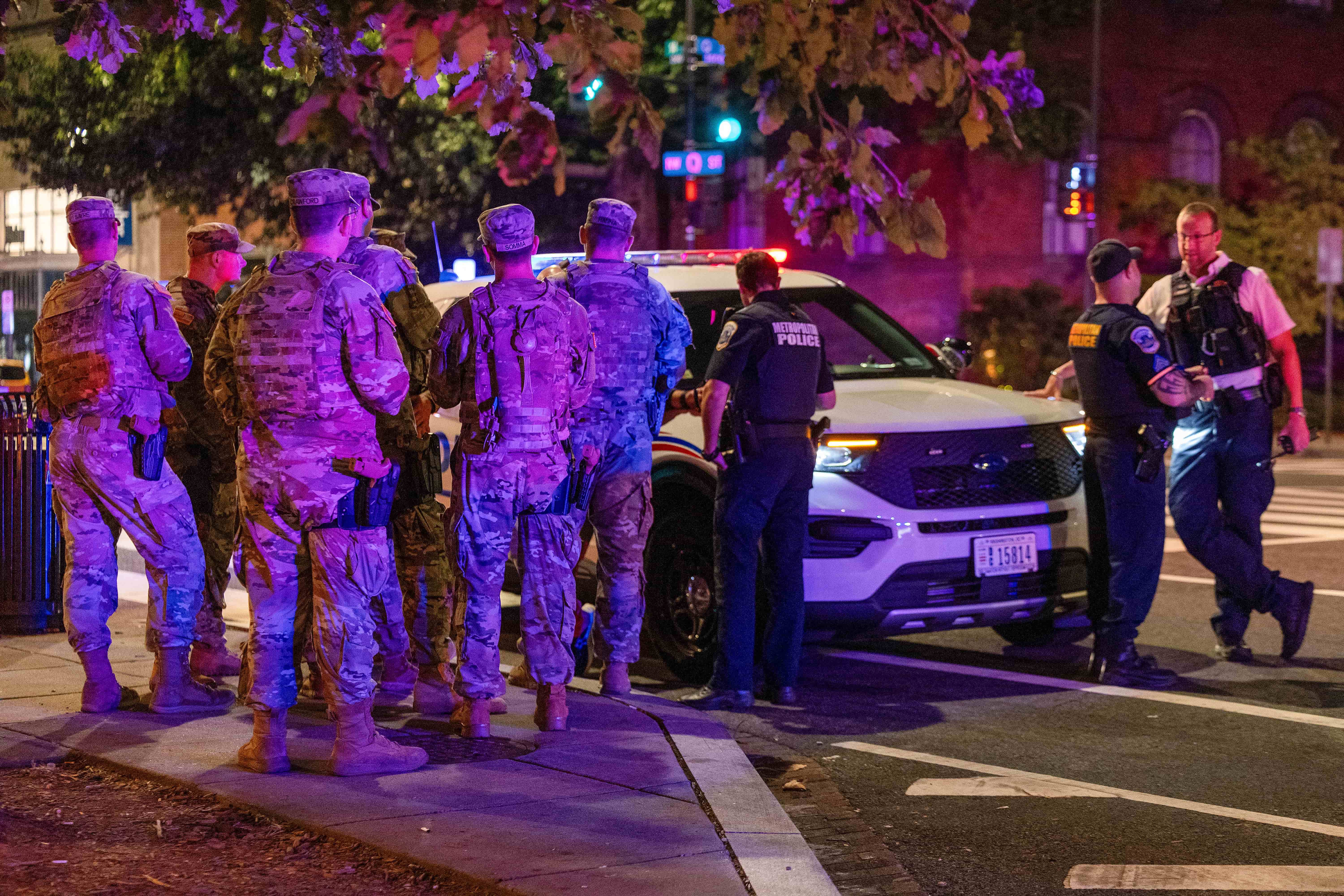 Miembros de la Guardia Nacional en Washington DC
