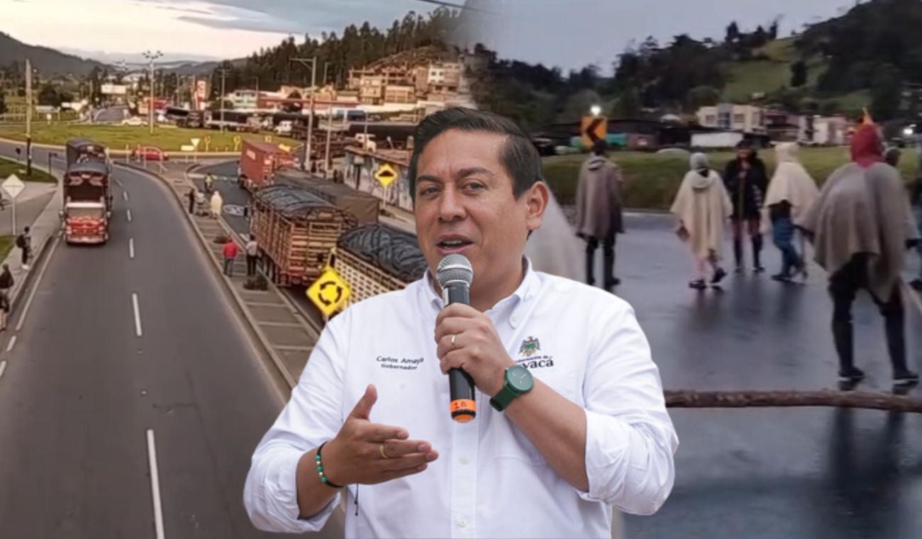 Mineros de Boyacá bloquean las vías y gobernador Carlos Amaya da balance