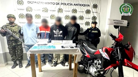 Capturados en El Santuario, Antioquia