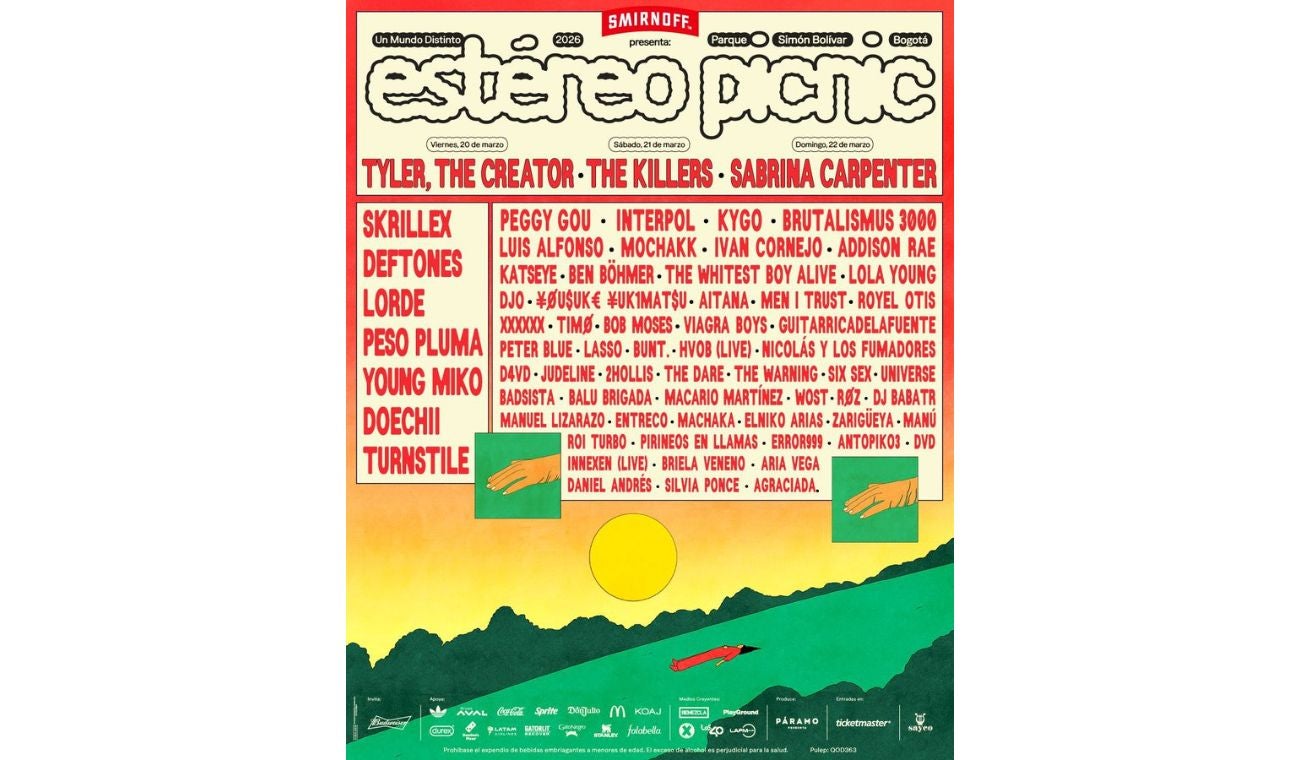 Cartel oficial del Festival Estéreo Picnic 2026
