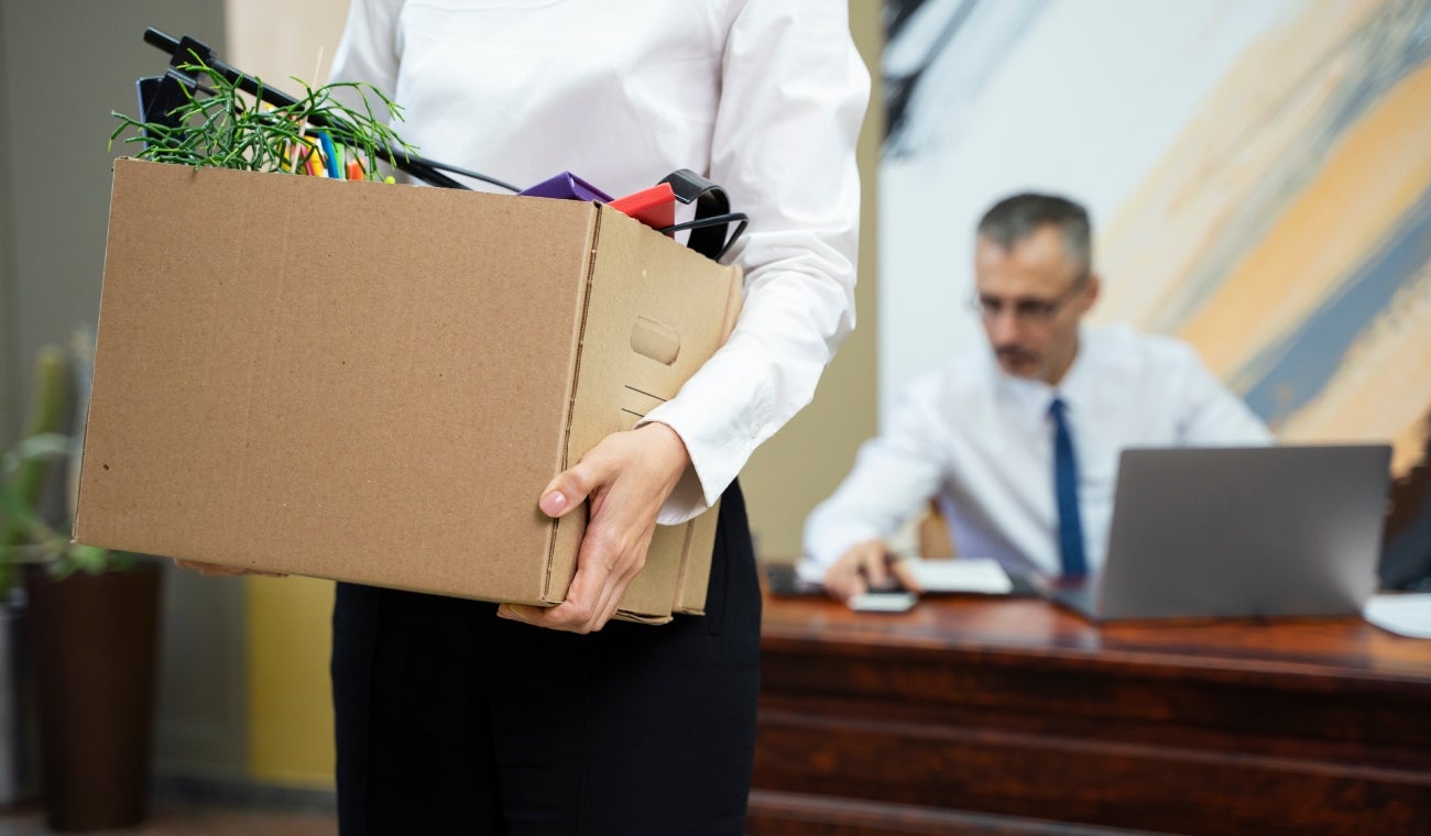 Trabajador despedido