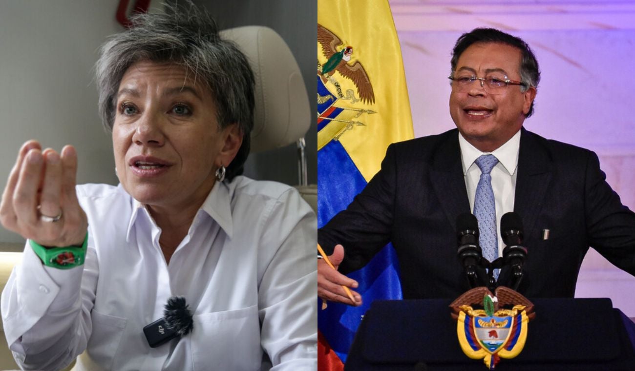 Claudia López y Petro