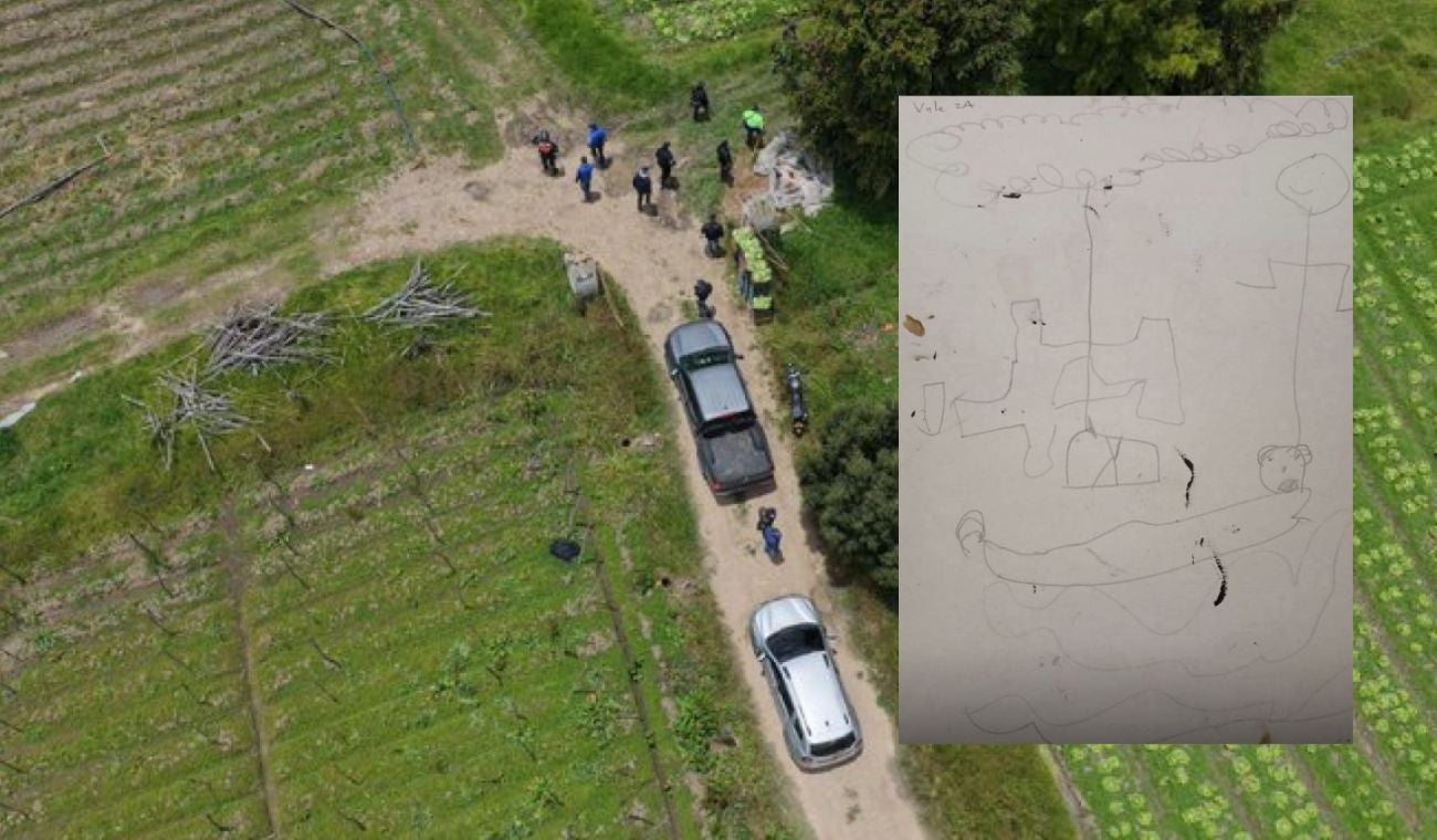 Dibujo de menor Valeria Afanador desaparecida en Cajicá