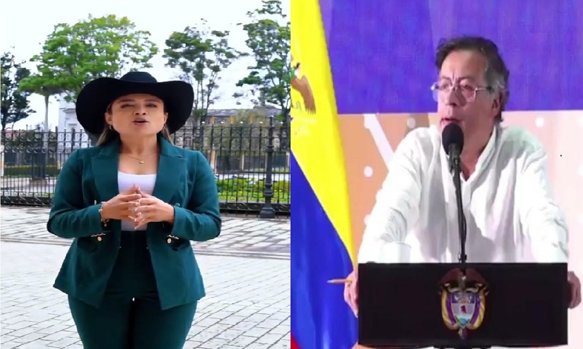 Lina Garrido y Presidente Petro