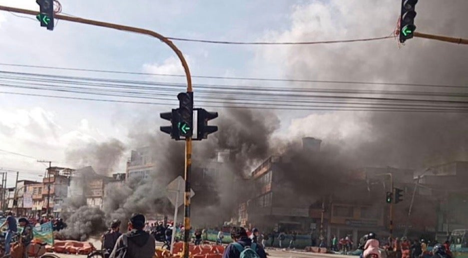 Disturbios registrados en Bogotá