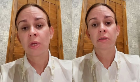 María Claudia Tarazona envía mensaje de solidaridad a familias de policías asesinados en Amalfi.