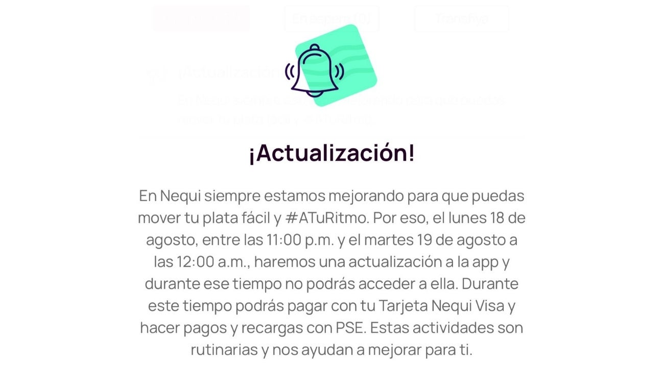 NEQUI SUSPENDE su servicio este puente FESTIVO: hora y fecha