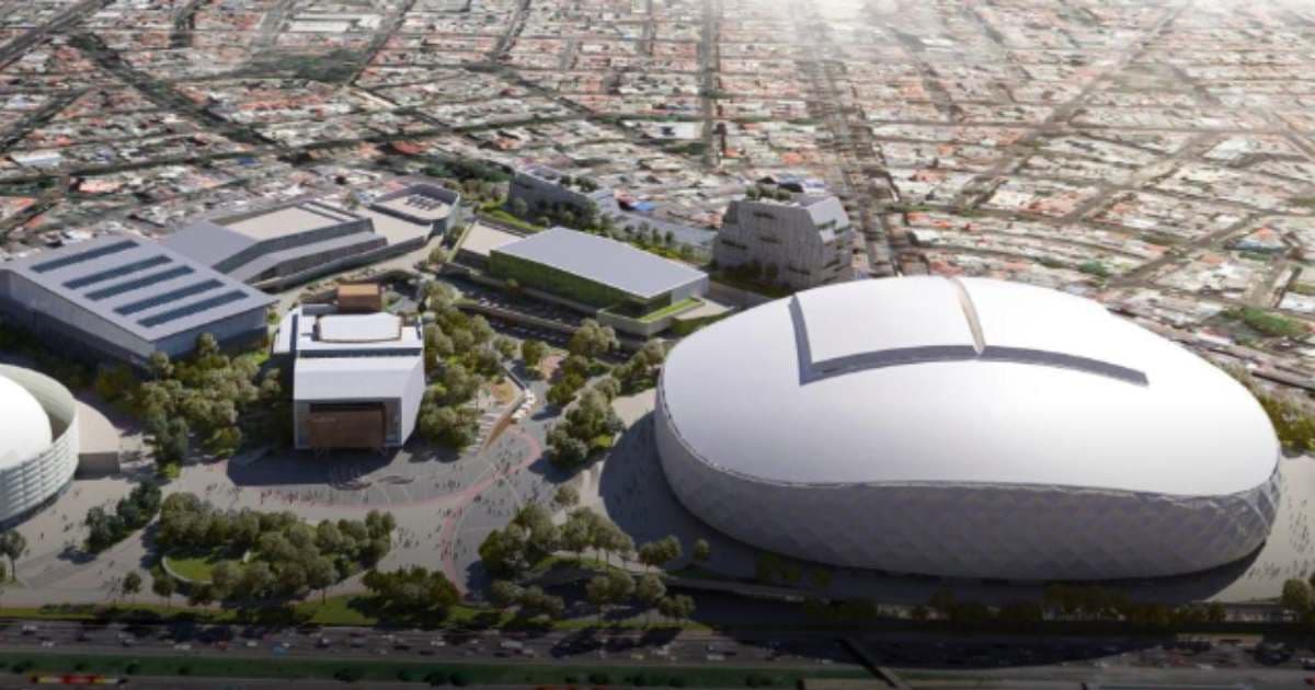 Panorámica de lo que sería el nuevo estadio en la zona de El Campín