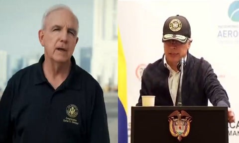 Carlos Giménez y Gustavo Petro